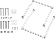 Aluminum Motorcycle Saddlebag Support BarsBracket Luggage Rack for Suzuki Boulevard C50 C90, Volusia VL800 Accessories (Color : Chrome)