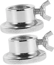 BESPORTBLE 2pcs Barbell Screw Clamps Dumbbell Weight Clips Nut Collar Clamps Slip Collars Fixing Nuts