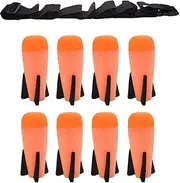 8 Pack Mega Missile Refill with Carrying Strap - Toy Rocket Launcher Ammo for Nerf N-Strike Elite Series