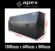 BRAND NEW TOOLBOX ALUMINIUM CHECKER PLATE TOOL BOX- UTE TRUCK STORAGE- 1868HCPBL