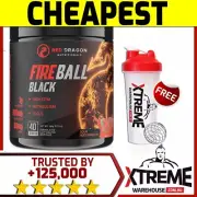 RED DRAGON FIREBALL BLACK FAT BURNER 40SRV PURPLE // PRE WORKOUT WEIGHT
