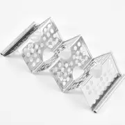 4 Pack Stainless Steel Taco Holders, Premium Taco Holders, Holds 2 or 3 Tacos Each Taco Tray, Taco Rack with Easy Access Handle