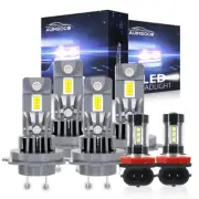 6x Bulbs LED Headlights Hi/Low Beams + Fog Lights For BMW 328i 2007 2008-2016 (for: Smart)