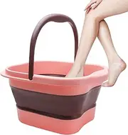 Portable Foot Bath - Pedicure Foot Wash Basin Foldable Foot Bath Basin 15 L - Foldable Foot Spa Bucket Portable Large Space Foot Soak with Handle, Foot Tub for Outdoor Laundry Travel Amith