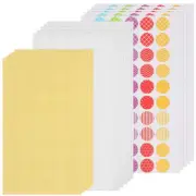 15 Sheets Hole Reinforcement Labels Punched Pages Hole Protective Stickers