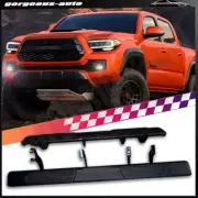 For NEW 2024 2025 TOYOTA TACOMA D-CAB BLACK RUNNING BOARDS SIDE STEPS Nerf-Bar (for: Toyota)