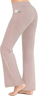 [URBEST] Women's 21"/29"/30.5" Buttery Soft Bootcut Yoga Pants Flare Capris with Pockets