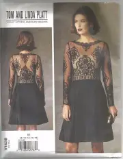 Vogue Sewing Pattern 1428, Tom and Linda Platt Dress, Size 8 - 16, New