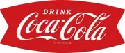 COCA COLA ARCIFORM FISHTAIL 20" HEAVY DUTY USA MADE METAL COKE CLEAN AD SIGN