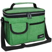 Insulated Lunch Bag for Men Women, Leakproof Heather Green Lunch Box for Work...