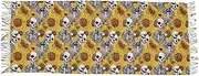 [AIXIWAWA] Women's Pashminas Scarf Sunflower Skulls Print, Shawls Wrap Lightwight with Tassel for Evening Dress Dinner Party, Multicolor