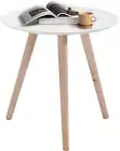 round Side Table, Small End Table, Modern Coffee Tables, 3 Legged Bedside Table,