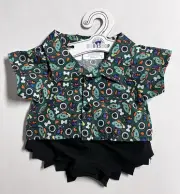New NWT Zombie Pompompurin Build a Bear Shirt Shorts Outfit Sanrio Hello Kitty