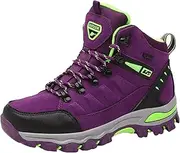 [JiuQing] Women's Pink 9.5 US Waterproof Hiking Boots