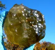 Libyan Desert Glass Meteorite Tektite impact specimen( 3300 ct)Dimples Super A+