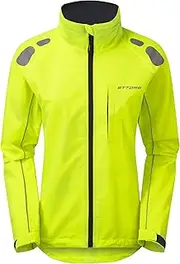 [Ettore] Night Eagle Women's Cycling Jacket Waterproof Breathable High-Vis Yellow