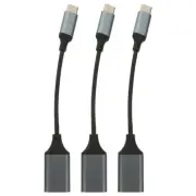 3 Pcs USB-C Male to USB 3.0 Female OTG Cable Adaptor for Pixel and other