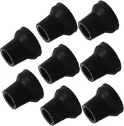 8Pcs Heavy Duty Non Slip Rubber Cane Tips for Walking Sticks Slip Foot Pads for Enhanced Stability and Safety Compatible with Canes Black