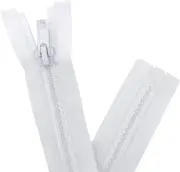 Sawoake 2PCS #5 24 Inch Separating Jacket Zippers for Sewing Coats Jacket Zipper