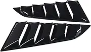 Car Rear Side Window Louvers Compatible for Chevrolet Corvette C7 2014-2019 Triangular Window Glass Blinds
