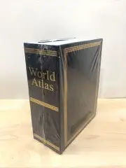 Book Safe with Combination Lock World Atlas Metal lock box fake dummy book COOL