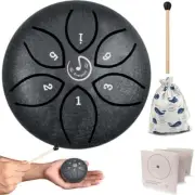 Rain Drum for Outside- Steel Tongue Drum 3 Inch 6 Notes Mini Drum Percussion