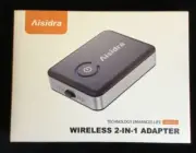 Aisidra Transmitter Bluetooth V5.0 Wireless 2 in 1 Adapter Audio Model BA010
