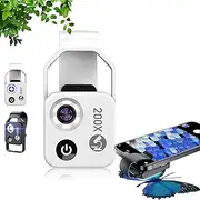 Nanozoom 200x Magnification Zoom, Nano Zoom 200x for iPhone, Pocket Microscope Camera, Nanozoom Camera Lens for Cell Phone, Phone Microscope with Cpl Lens/led Light (White)