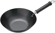 KitchenCraft World of Flavours Non Stick Induction Wok, Carbon Steel, Large, 30 cm