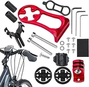 Bikes Computer Mount | Sturdy Aluminum Alloy Handlebar Computer Mount | Multifunctional Adapter Base, Lightweight Cycling Supplies for Action Cameras