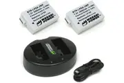 Wasabi Power Battery (2-Pack) and Dual Charger for Canon LP-E8, EOS 550D, EOS 600D, EOS 700D, EOS Rebel T2i, EOS Rebel T3i, EOS Rebel T4i, EOS Rebel T5i