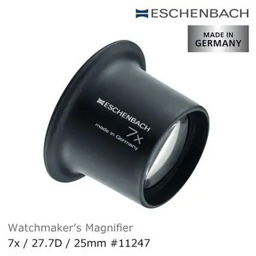 【Eschenbach】7x/25mm 德國製修錶用單眼罩式放大鏡 11247