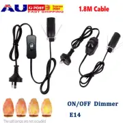 Himalayan Salt Lamp Power Cord 1.8m Cable & Dimmer Control ON/OFF Switch Bulb
