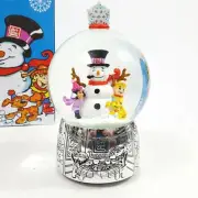 Snow Globe 2017 Collectors Edition Musical Frosty The Snowman Silver 8"