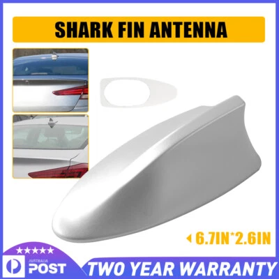 Silver Shark Fin Car Antenna For Holden Commodore Sportwagon Aerial Amplified (for: Honda)
