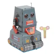 Wind Up Robot Toy Tinplate Classic Retro Clockwork Vintage Toy Photography BX