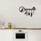 Iron Coat Hanger Wall Hanging Key Holder Multifunctional Dog Wall Rack Clothes