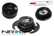 NRG Steering Wheel Short Hub SRK-160H + Black Gen3 Quick Release + Matt Lock (for: Mazda)