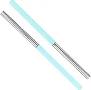 SHERCHPRY 2pcs Nail Clean Up Brushes Transparent Gel Nail Art Tools with Protective Caps Angled Heads