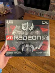 ATI Radeon 9250 Graphics Card: 256 MB, PCI BUS - Circa 2004 (Factory Sealed)