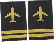 [VALICLUD] Aviation Epaulette Set Soft Shoulder Boards for Uniforms Pilot Epaulets Elegant Flight Attendant Design