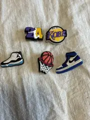 New Croc Charms Set of 5 Kobe Bryant Number 24 #24