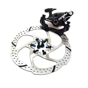 TRP自行車登山車機械全黑碟煞卡鉗SPYKE Post Mount Disc Brake Caliper