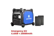 1* Gentrax 6.6KW Max 6.0KW Rated Inverter Generator Pure Sine Wave + 2* VoltX 10000mAh Power Bank