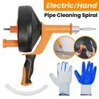 7.6m Remover Auger Plunger Dredging Drain Cleaners Plumbing Drain Snake Clog New