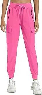 [Rrosseyz] Womens Cargo Pants with Pockets-Lightweight Quick Dry Water Resistant Hiking Pants for Travel Casual Athletic and Outdoor