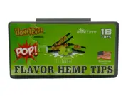 Honeypuff Lime Flavoured Hemp Filter Tips Smoking Herbs Tobacco - 18 Tips