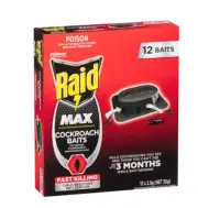 Raid Max Insect Cockroach Baits Traps - 12 Pack