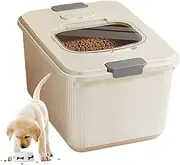 YNPQTDS Pet Food Container - Cat Treat Storage Bucket - Airtight Dog and Cat Food Container with Measuring Cup for Kitchen, Pantry, Camping, Outdoors