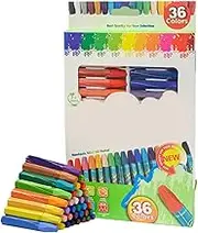 Oil Pastels for Kids, Hexagonal Crayons, Vibrant Sketching, Blending Art Kit, Smooth Oil-Based Colors for Decorative Painting, Drawing and Creative Illustration, 9.49x6.61 Inches